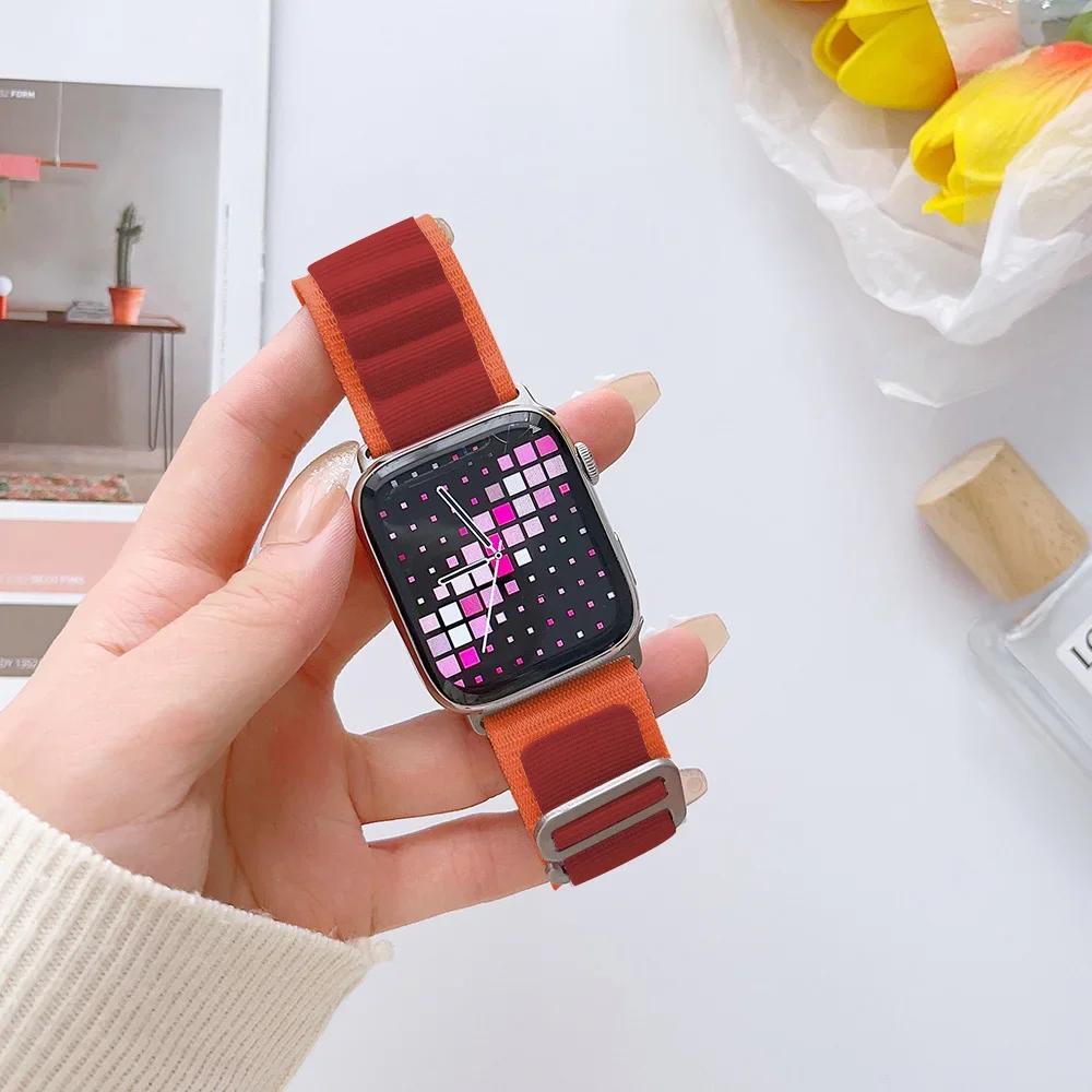 Alpine Loop Band for Apple Watch Strap 49mm 44mm 40mm 45mm 41mm 42mm 38mm Bracelet iWatch Ultra Series 7 6 5 3 Se 8 9 CorreaBelt