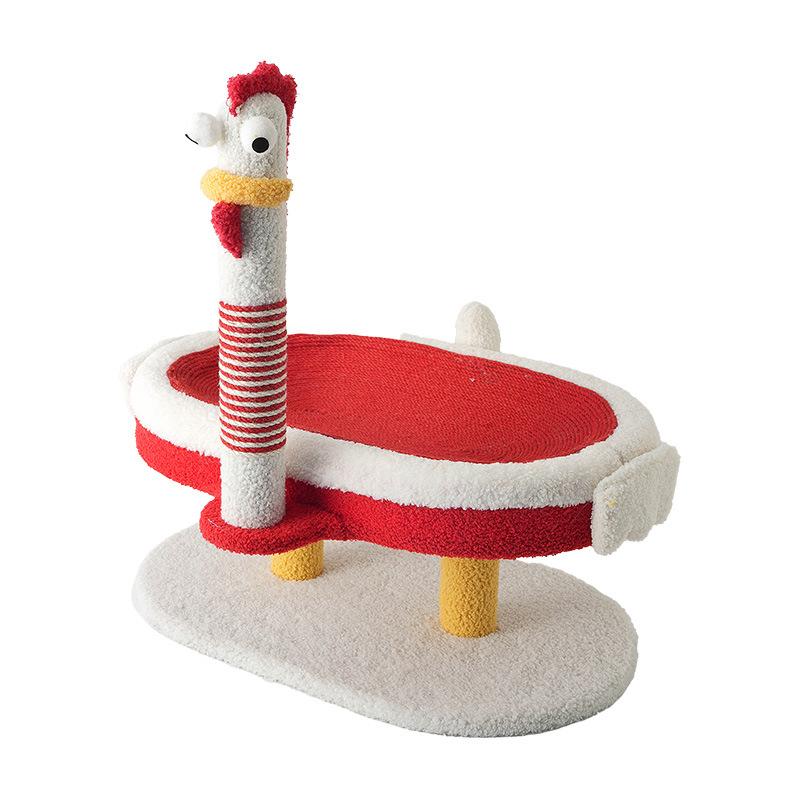 Derder Chicken Cat Climbing Frame Cat Nest Cat Tree Integrated Hemp Rope Cat Jumping Platform Cat Scratching Column Cat Shelf