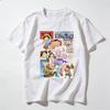 Adult and Child One Piece Luffy Growth Chart Gear Fifth Childhood Wanted Poster Collage Cotton TShirt