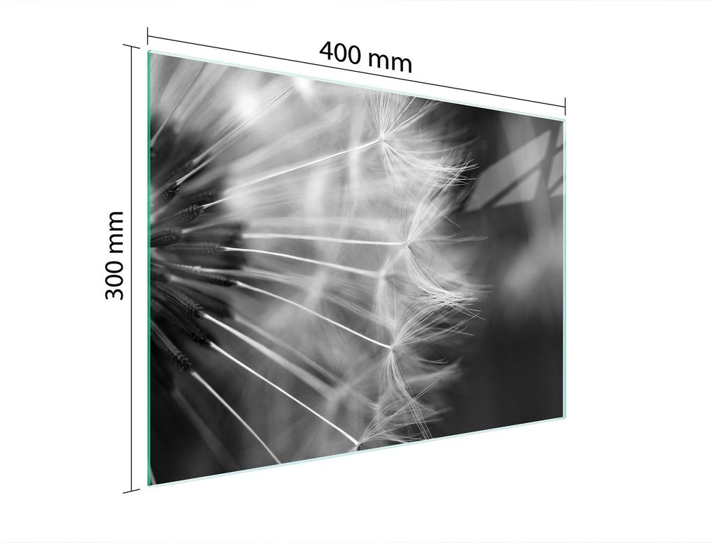 SZKLANA DESKA DO KROJENIA 40x30 KWIAT