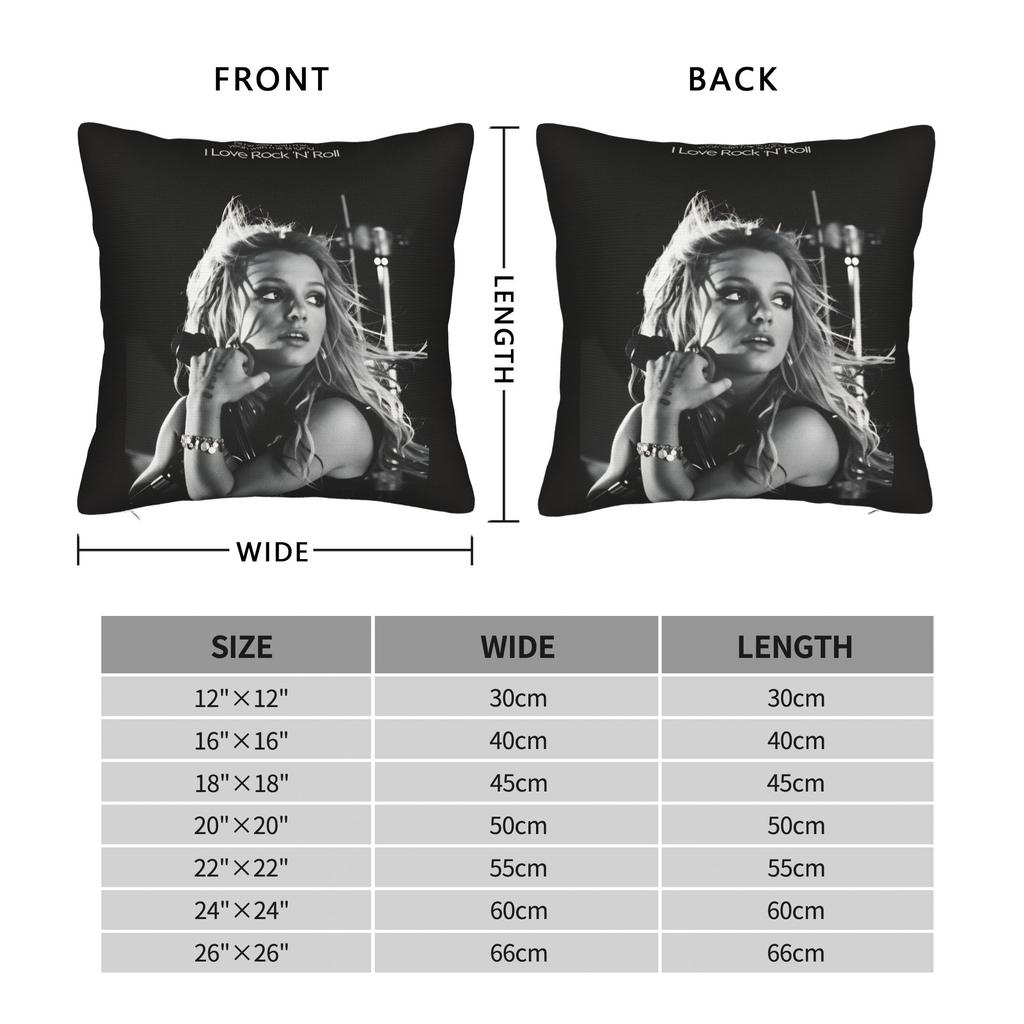 Star D-De Britneys-Spears Singer Pillow Case Graphic Pillow Cover Vintage Pillowcases For Living Room Sofa