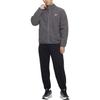 Nike Letter Logo Stand Collar Zipper Long Sleeve Fleece Jacket Men Jackets Gray FZ0889-068