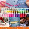 JUNING Sewing Portable Sewing Kit with Tools for and for Home Elementary School and Includes Black Storage Bag Colors XL Kit, Embroidery, Crafts,