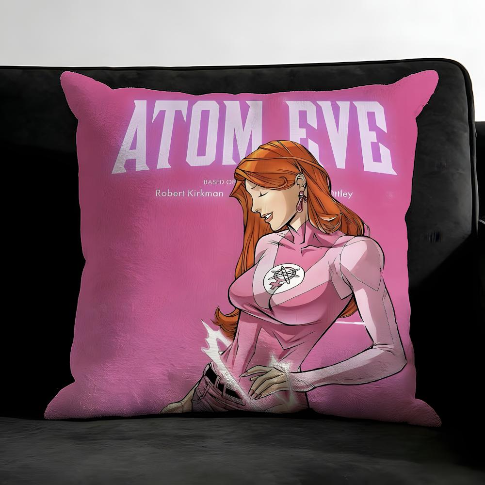 I-Invincible Funnyy Cartoon Cushion Cover Pillowcase Ultra Soft Skin Friendly Fabric Cloud Like Comfort & Concealed Zipper