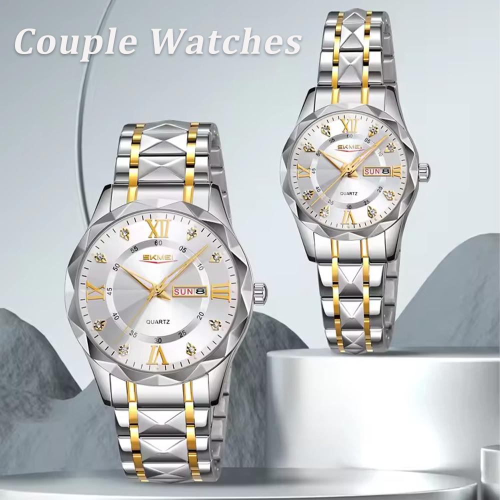 Fashion Elegant Womens Watch Multi Functional Waterproof Calendar Quartz Women's Clock Gift Box Selected Gifts