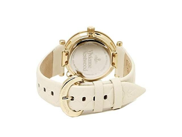 Vivienne Westwood Watch Women's Orb Charm White Leather Stainless Case VV006WHWH