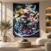 Decorative Tapestry,Demon Slayer Printed Wall Art, Lightweight Wall Hanging For Bedroom Background