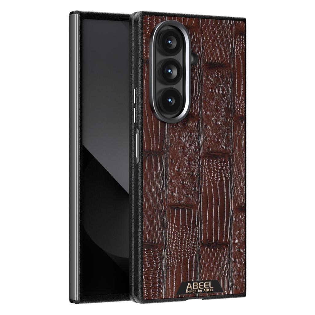 ABEEL For Samsung Galaxy Z Fold7 5G Case Compatible with MagSafe Beast Texture Micro-Embossing Back Cover