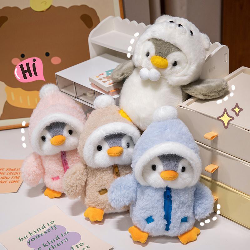 25cm Kawaii Creativo Bambola Peluche Pinguino Drago Giocattolo Morbido per Ragazzi Ragazze Regali di Compleanno