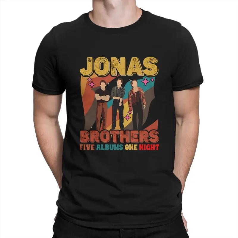Y2K Men'S Tour 2023 T J-Jonas Brothers Band Cotton Tops Funny Short Sleeve O Neck Tees Original T-Shirt