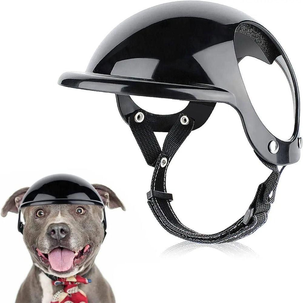 

with Ear Holes Pet Helmet Hat Adjustable Strap Pet Ridding Cap Cute Dog Helmets Pet Supplies S розовый