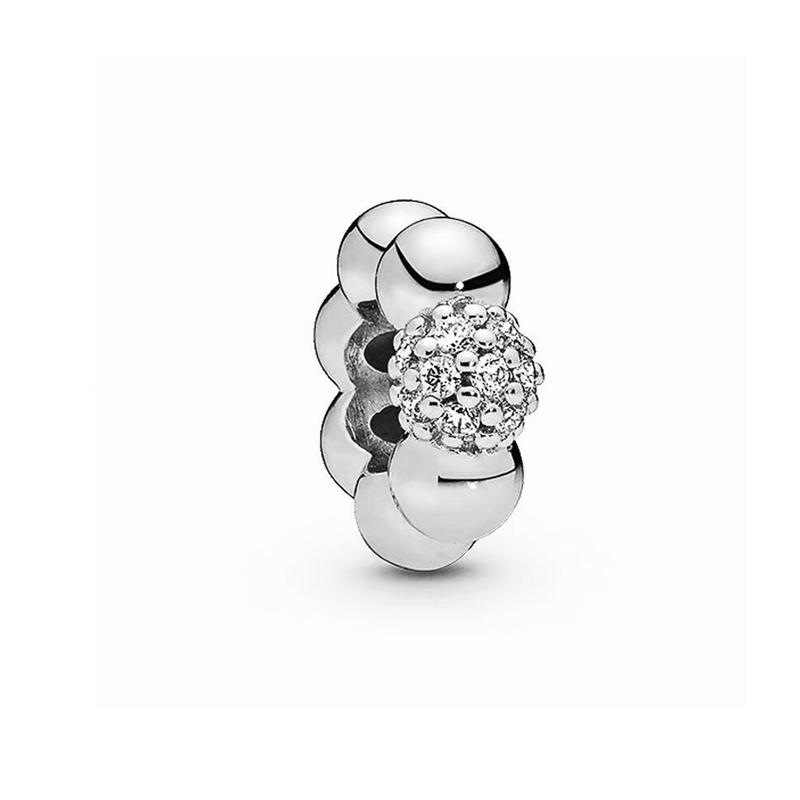 Sparkling Queen & Regal Crown Stones & Enamel Clip Snowflake Flower&Heart Charm Beads Fit Original Bracelet Diy Jewelry
