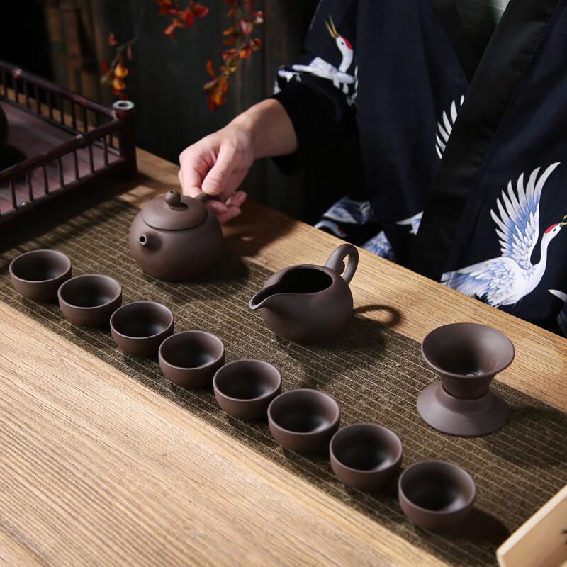 JANLA Purple Clay Tea Set