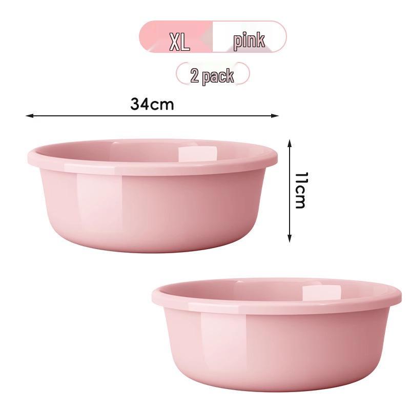 Large Durable Multi-Purpose Plastic Wash Basin for Dorms and Babies