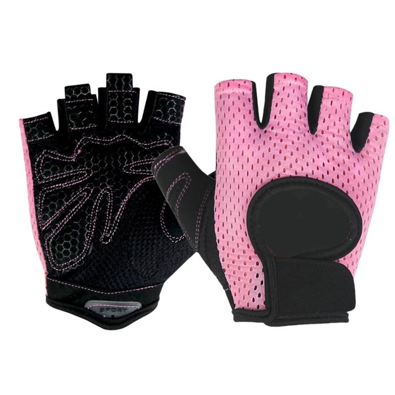 

2Pcs Fitness Antislip Half Finger Workout Glove Weight Training Gloves Gym Gloves Weightlifting Gloves for Men Women L