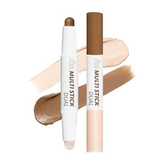 immeme Official Shading Nose Shadow Highlight Small Face Makeup Contour Pen Gift im Multi Stick Dual (001 Contouring Warm Skin Tones)
