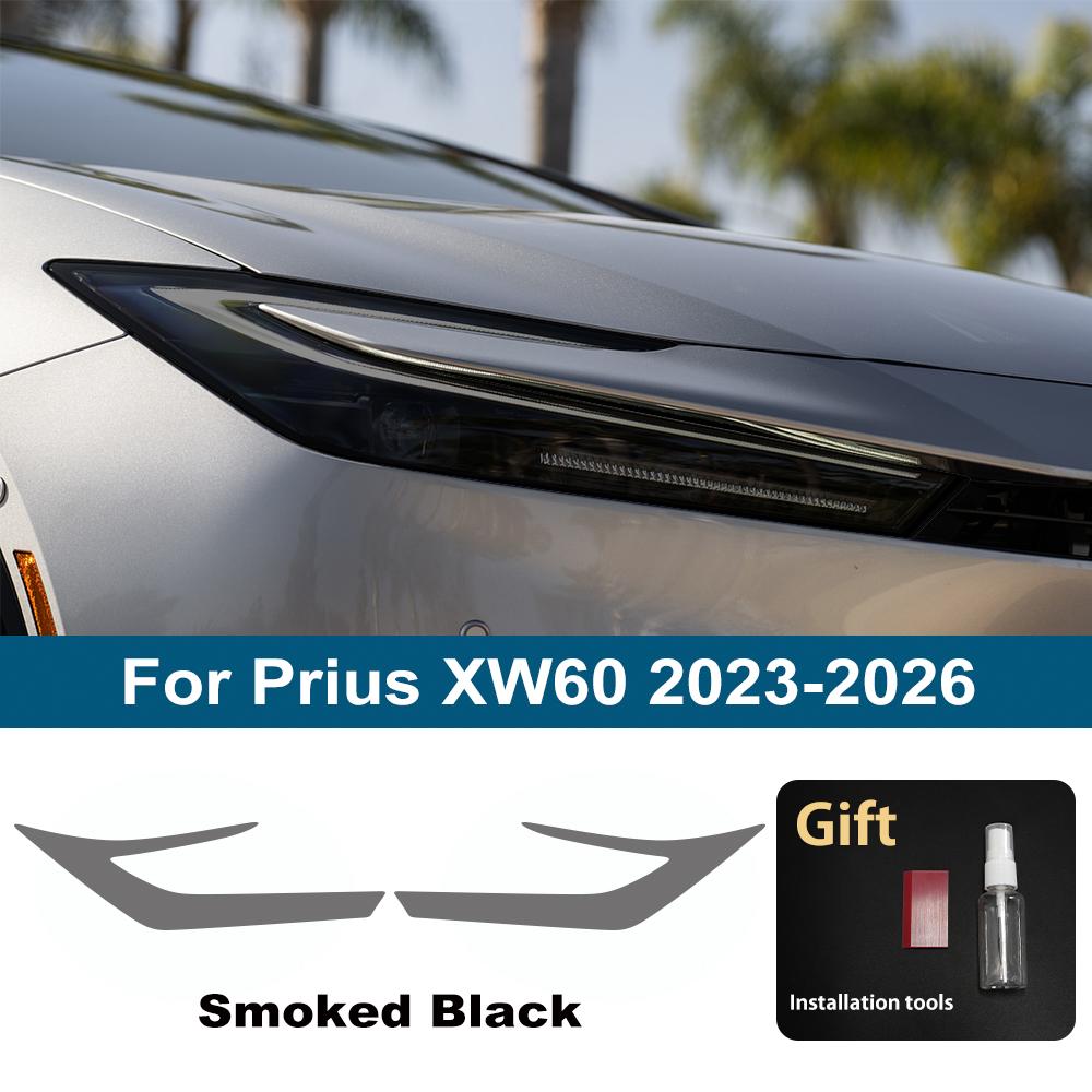 

Car Headlight Protective Film for Toyota Prius XW60 2026-2026 Smoke Black TPU PPF Anti-Scratch Headlight Pre Cut Vinyl Wrap Film For Prius XW60 SMK