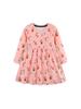 European & American Christmas Tree Print Autumn Dress - Long Sleeve, Round Neck, Knitted Cotton for Girls