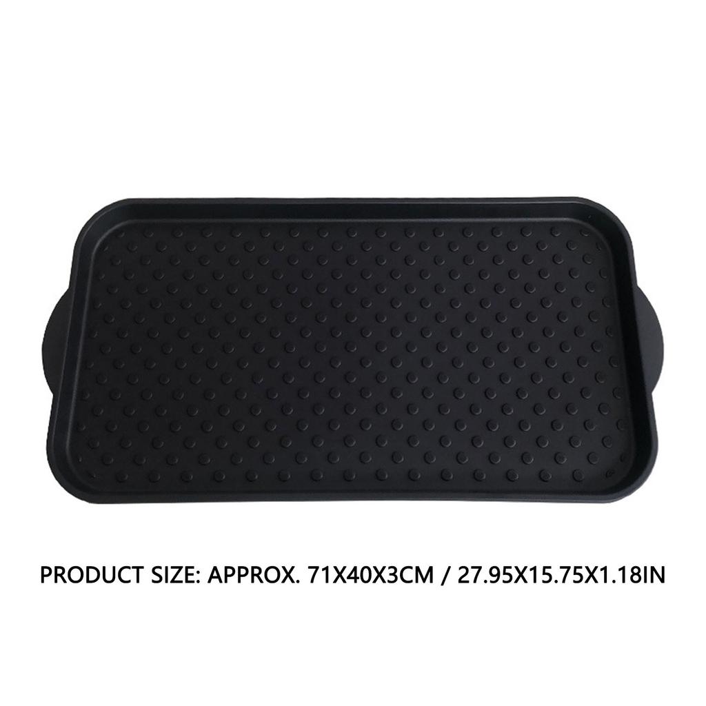 Boot Tray for Entryway Indoor Outdoor PP Shoe Mat Water Proof Shoes Tray Multi Purpose Anti Slip Black