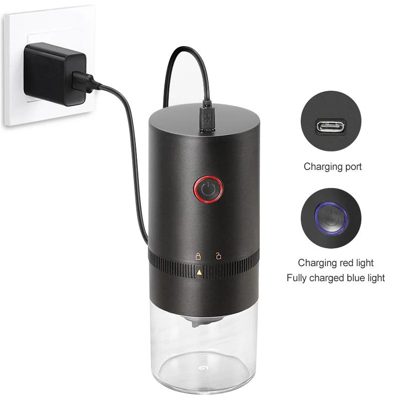 New Coffee Grinder TYPE C USB Charge Professional Ceramic Grinding Core Coffee Beans Mill Grinder New Upgrade Portable Electric