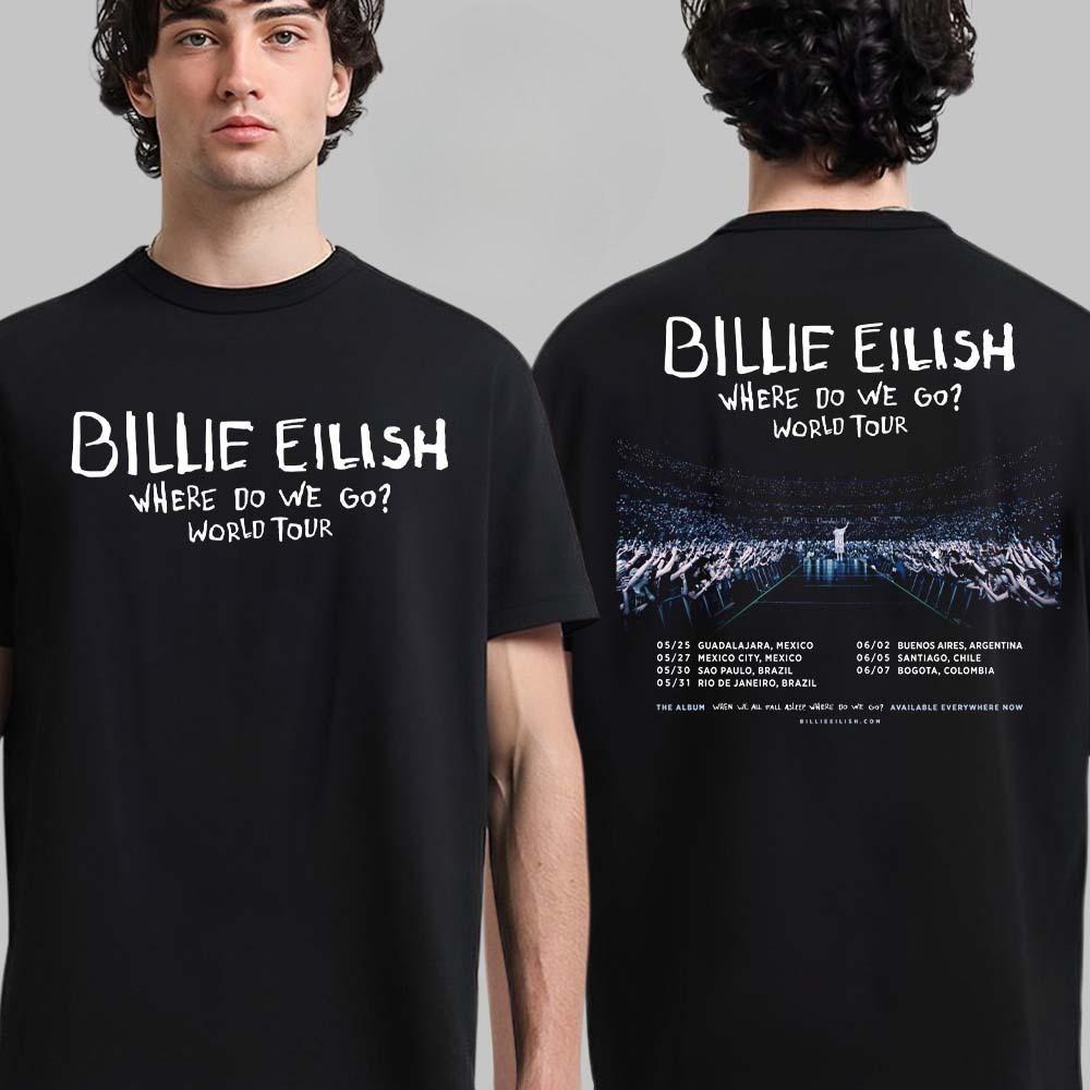 Billie Eilish Hit Me Hard and Soft The Tour Part 2 2025 Schedule Tour Dates Two Sided Unisex T-Shirt
