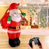 Christmas Inflatable Santa Claus Toy 2.4GHZ Rechargeable RC Electric Walking Santa Claus Electric Children Remote Control Toy