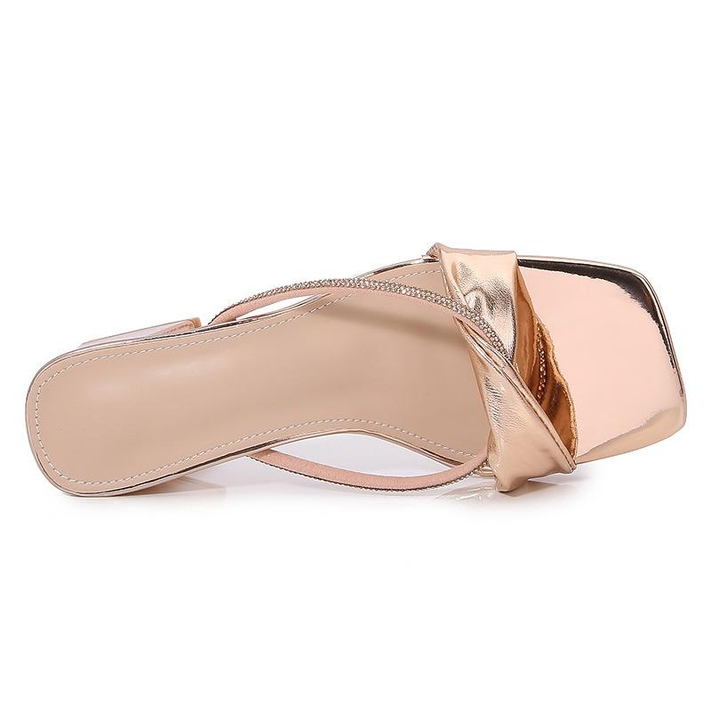 Ladies Shoes New Fashion Rhinestone Slippers Platform High-heeled Women's Shoe