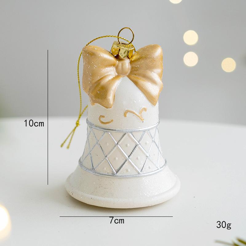 Christmas Tree White Supplies Bell Car Snowflake Nutcracker Soldier Pendant 2024 Christmas Decoration 2025 New Year Eve Decors