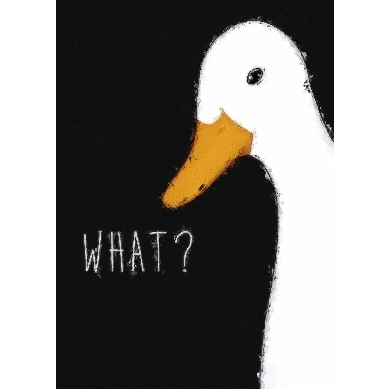 Cute Goose Wall Poster Canvas Printing Fashionable Aesthetics Natural Canvas Decoration Gifts Popular Room Home Villa Decoration