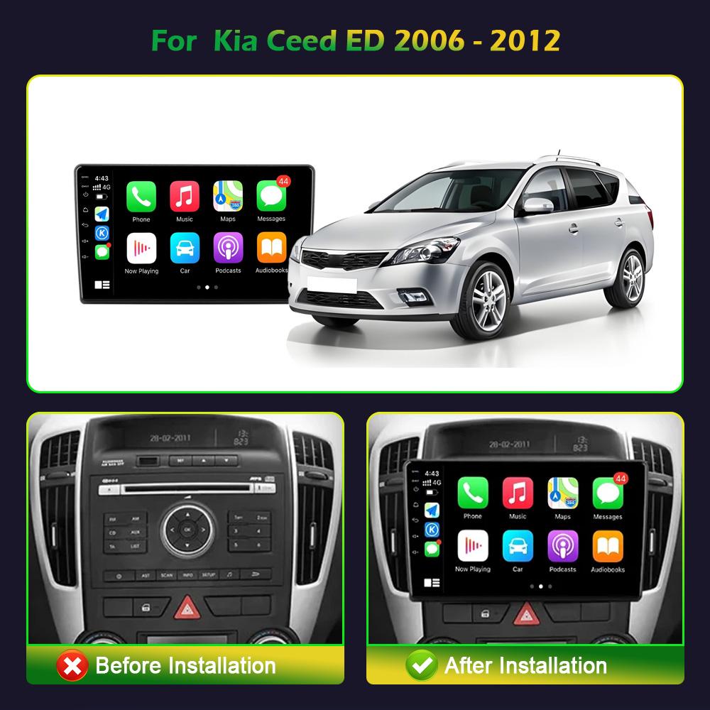 Android 13 For Kia Ceed 1 ED 2006-2012  Carplay Radio Car Multimedia Carplay Navigation 2 Din Screen Stereo Console
