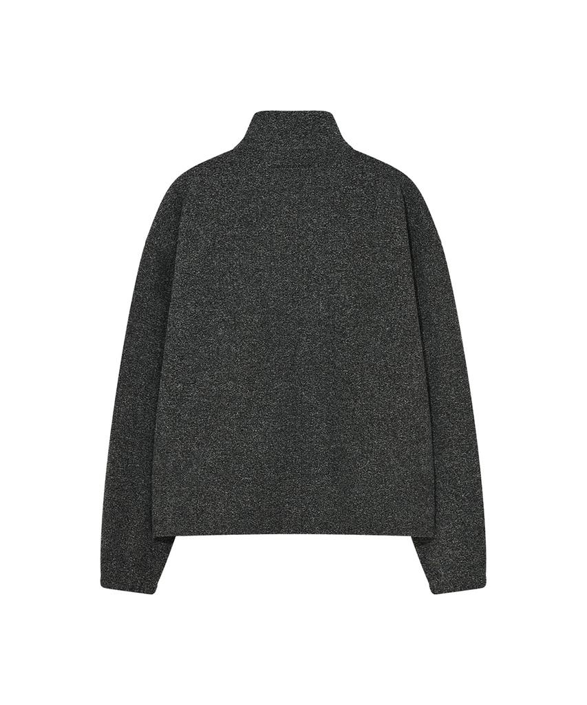Loghideumatin Knitted Half Zip-Up Ts (Grey)