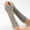 New Knitted Warm Exposed Half Finger Typing Woolen Sleeves for Men and Women In Autumn and Winter