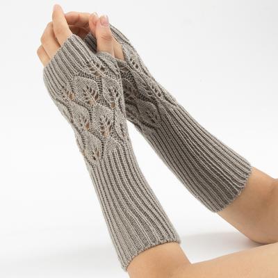 Neue gestrickte warme freiliegende Halbfinger-Tippwolle-Ärmel für Männer und Frauen im Herbst und Winter