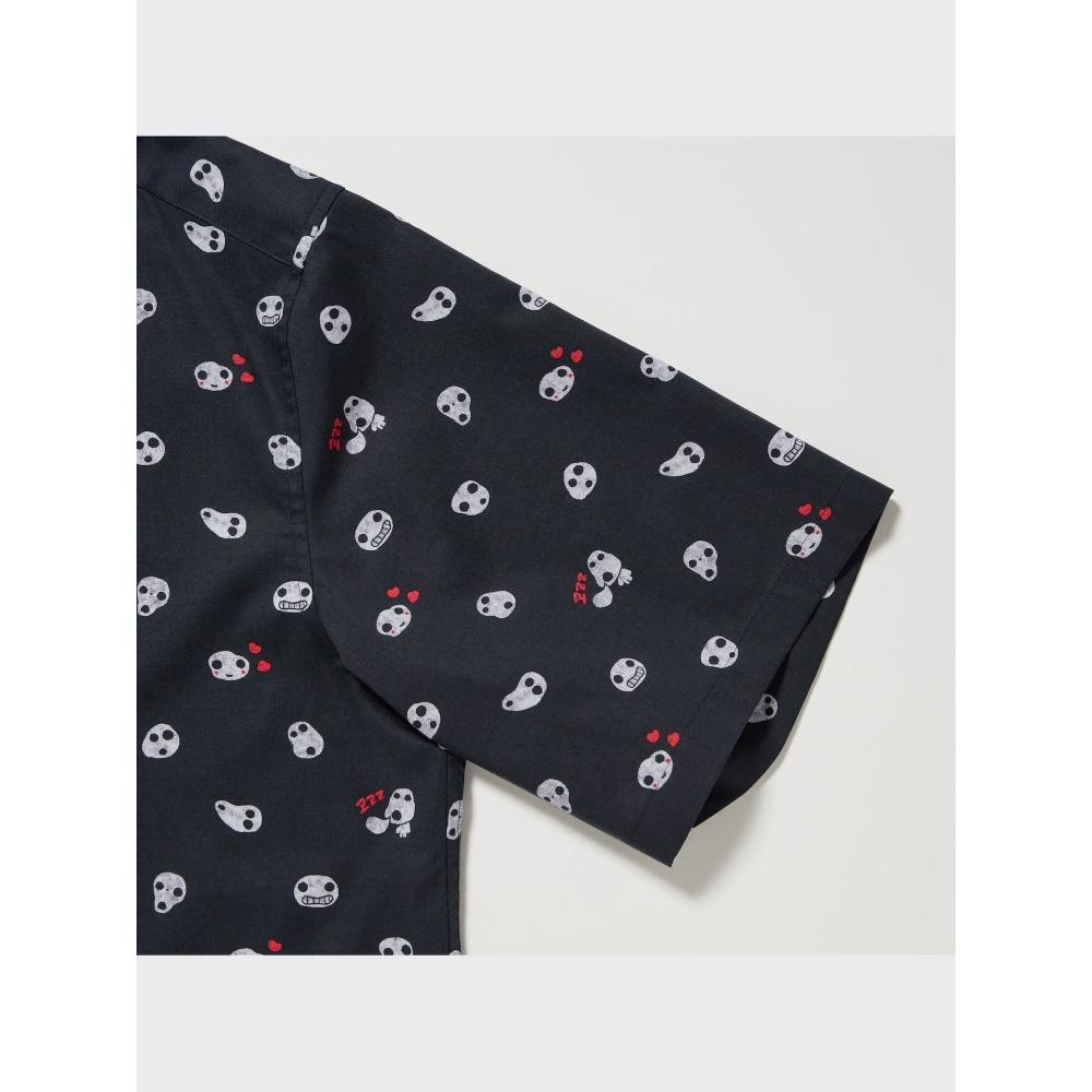 Uniqlo Studio Ghibli Open Collar Shirt  Short Sleeve  C