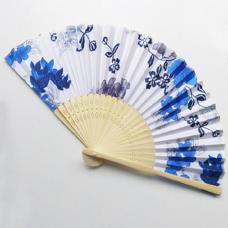 Japanese Floral Hand Fan for Music Festival Dance Gift Performances Home