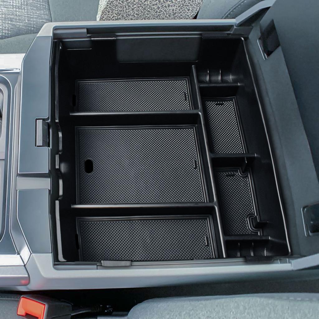 For 2025 2025 Ford F250 F350 F450 F550 Center Console Organizer Armrest Storage Box Tray Secondary Interior Car Box Accessories