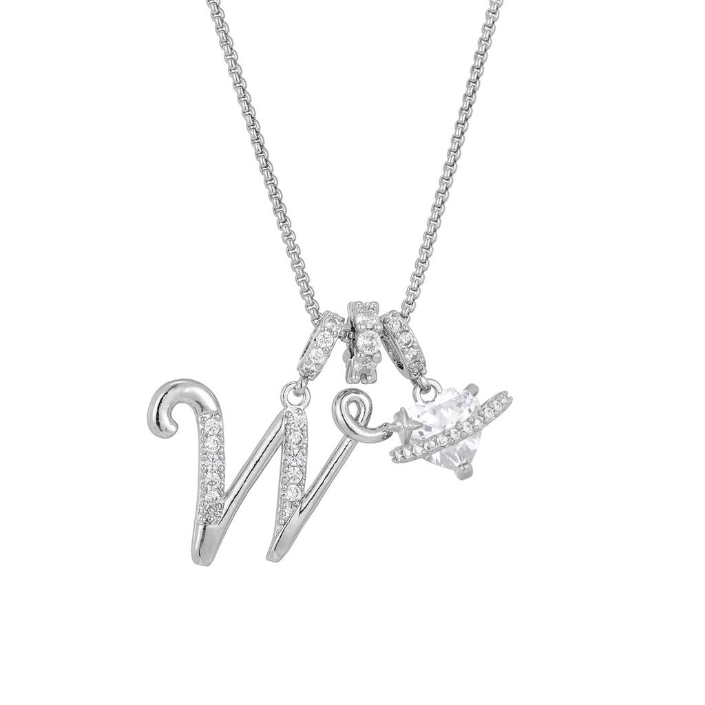 Cross-border necklace dopamine 26 English letter necklace girl light luxury niche high-end Amazon pendant jewelry