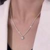 Crystal Shine Necklace for Women Wedding Jewelry Minimalism Girls Neck Chokers
