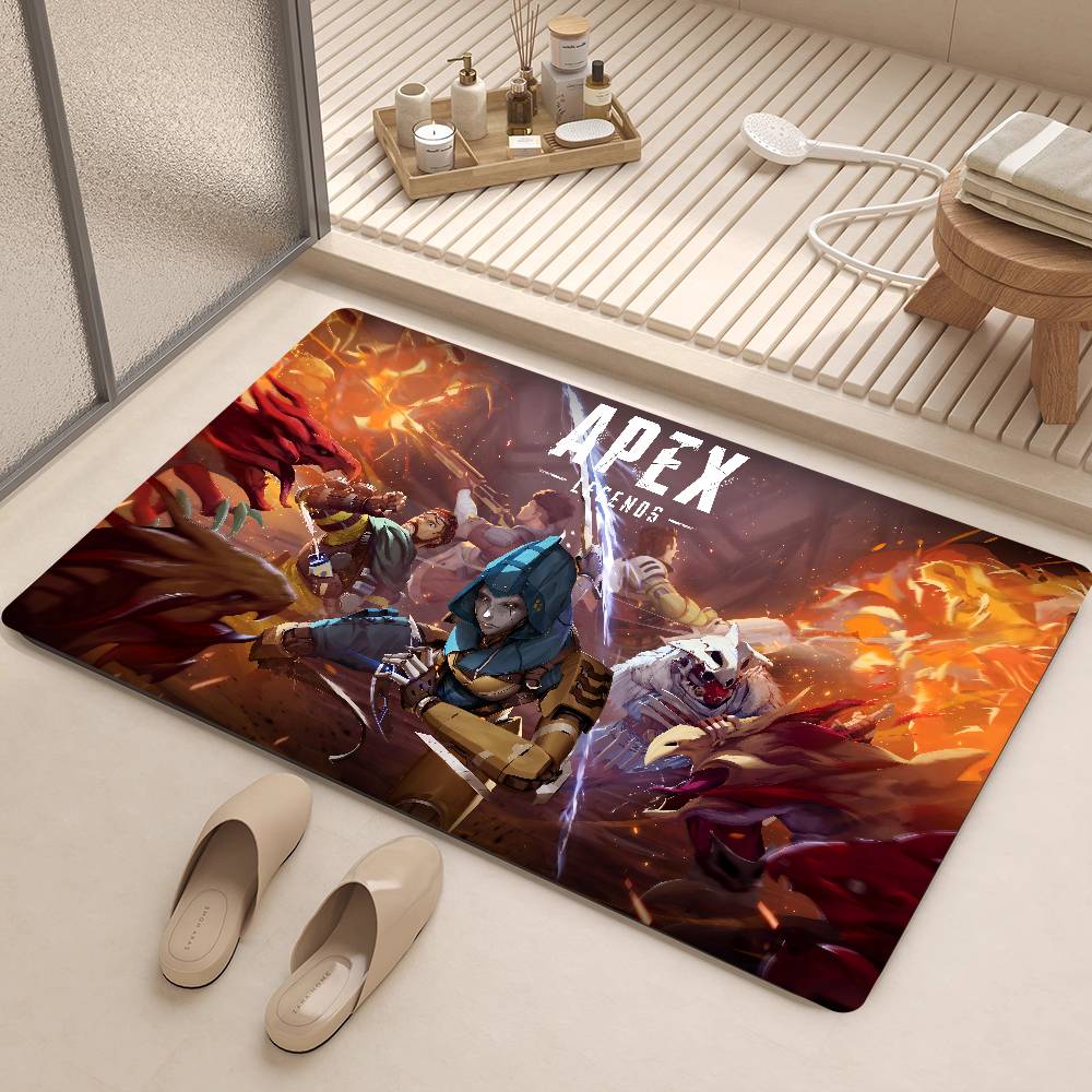 A-Apex L-Legends Bathroom Mat Kids Room Bedroom Decoration Balcony Anti-Slip Doormat Living Room Welcome Rug