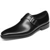 Herren Spitzschuhe Business Formellschuhe Echtleder Britischer Stil Erstschichtleder Schuhschnalle Party Hochzeit Oxford Schuhe