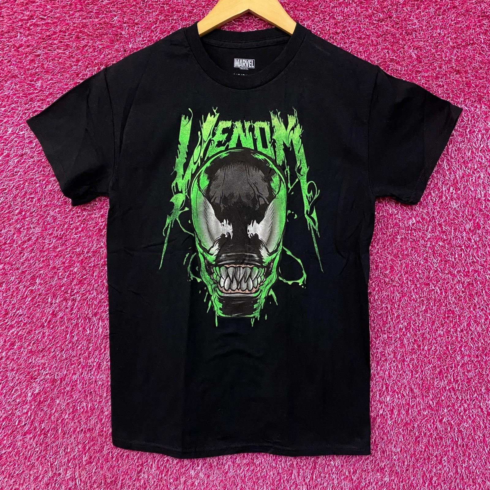 

Marvel Spider-Man Venom Black Green Grin Logo T-Shirt 3XL