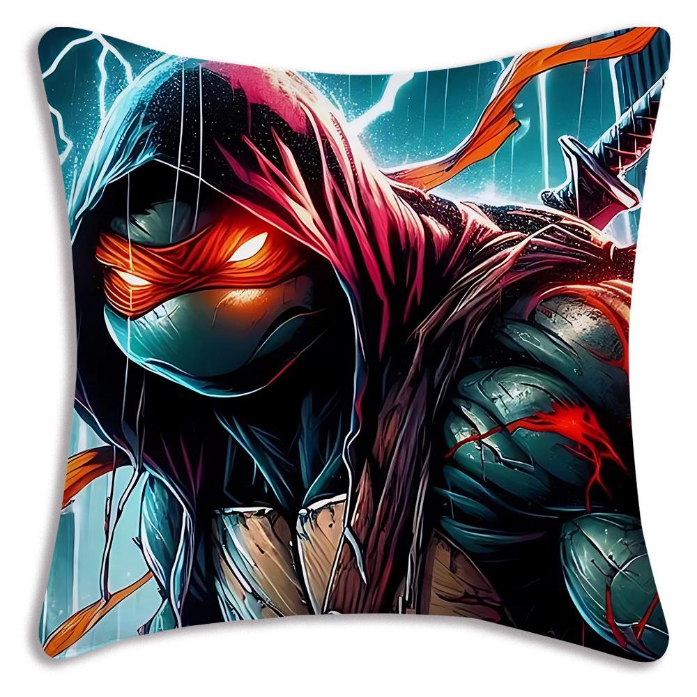 Мультяшные Наволочки Черепашки-ниндзя Мультяшные Декоративные для Дивана Домашние Двусторонние Короткий Плюш Милый Чехол для Подушки 30cmx30cm