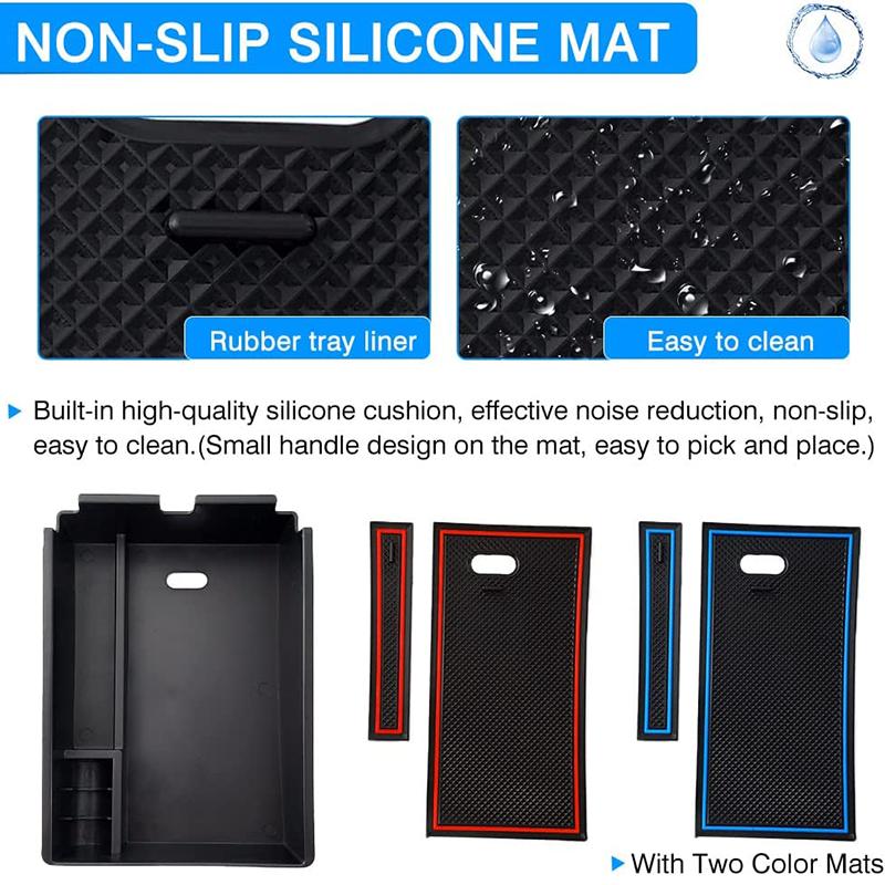 Center Console Organizer Tray for  Kia Sportage NQ5 Armrest Storage Box Secondary Insert Tray Coin Container ABS Material