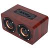 Wooden Bluetooth Speaker Retro Wireless Subwoofer AUX Stereo Speaker for Home TabletBrown Wood Grain Color