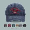 Retro Wash Cotton Baseball Cap With Wide Brim For Sun Protection And Unisex Style