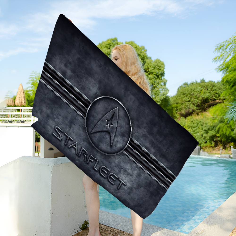Popular Fiction S-star T-trek Movie Microfiber Beach Towel Absorbent Quick Dry Soft Yoga Swimming Resort Mountain Climbing Towel