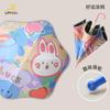 Creative rounded corner roller skating umbrella cute cartoon sunshade sun protection UV protection umbrella safety reflective strip rain and shine