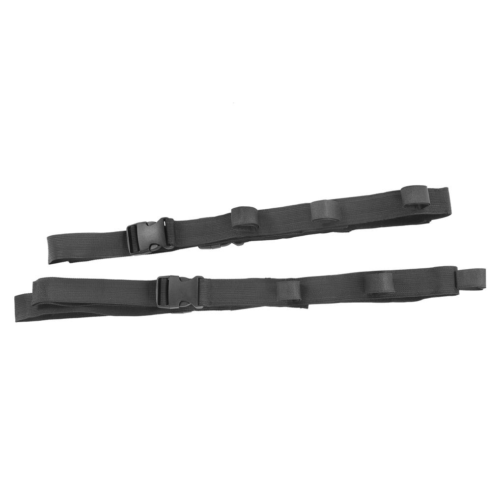 2pcs Vehicle Fishing Pole Carrier Adjustable Fixing Car Fishing Rod Holder Strap Portable Rack