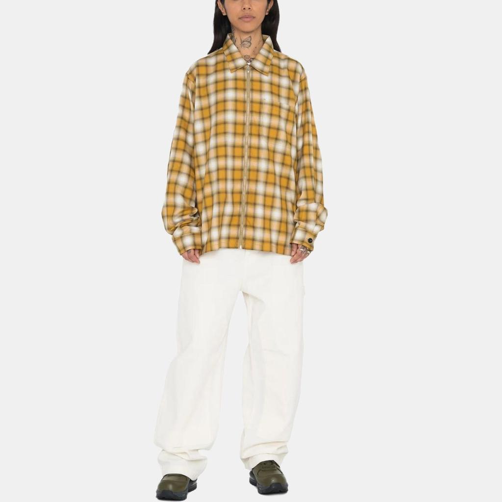 Stussy SS23 EDDIE PLAID ZIP SHIRT Unisex 1110286