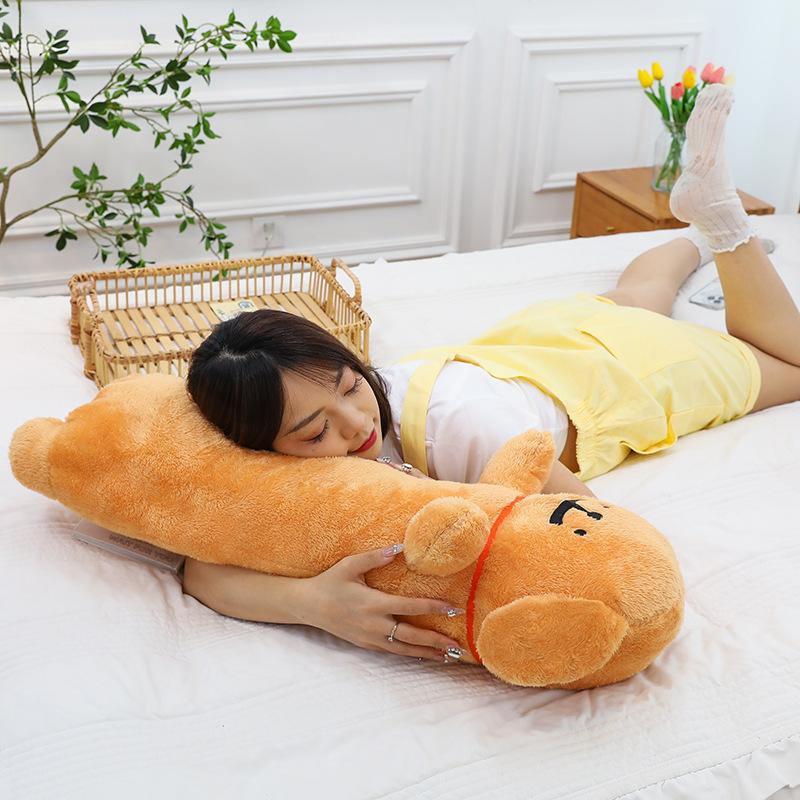 Line Dog Plush Toy Large Strip Dog Doll Doll Girl Sleeping with Legs and Pillow